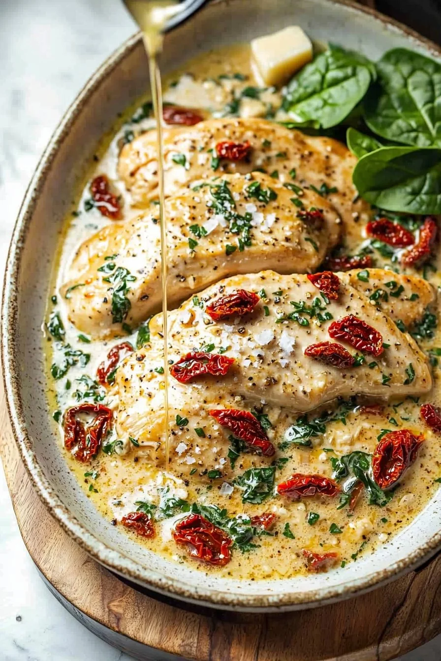 CrockPot Tuscan Garlic Chicken