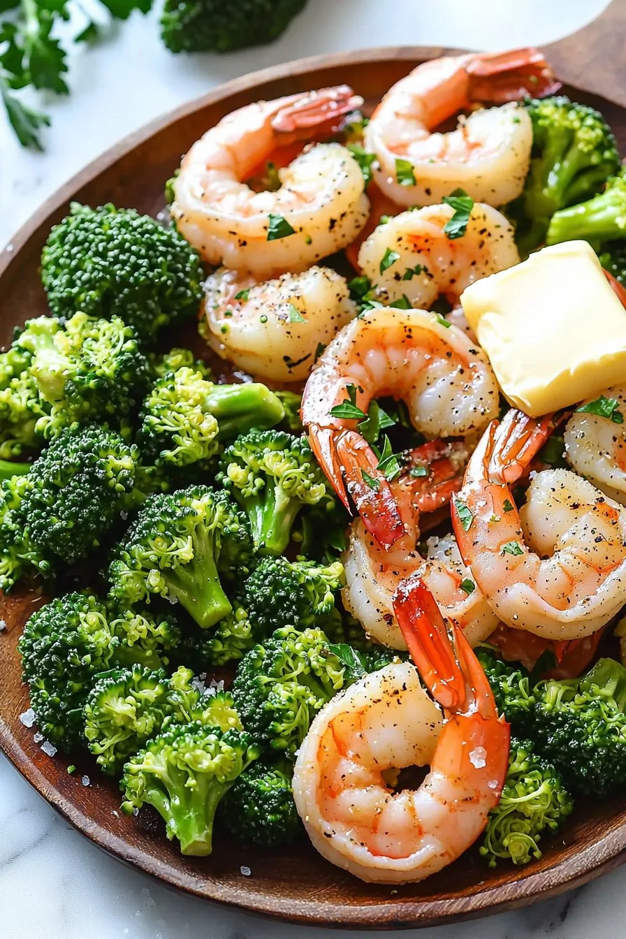 Garlic Butter Shrimp with Broccoli