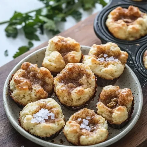 Delicious monkey bread muffins fresh out of the oven