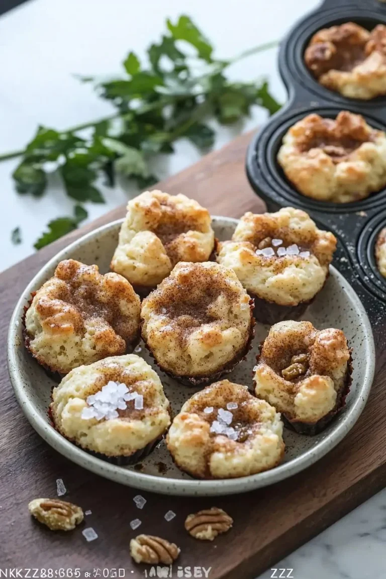Delicious monkey bread muffins fresh out of the oven