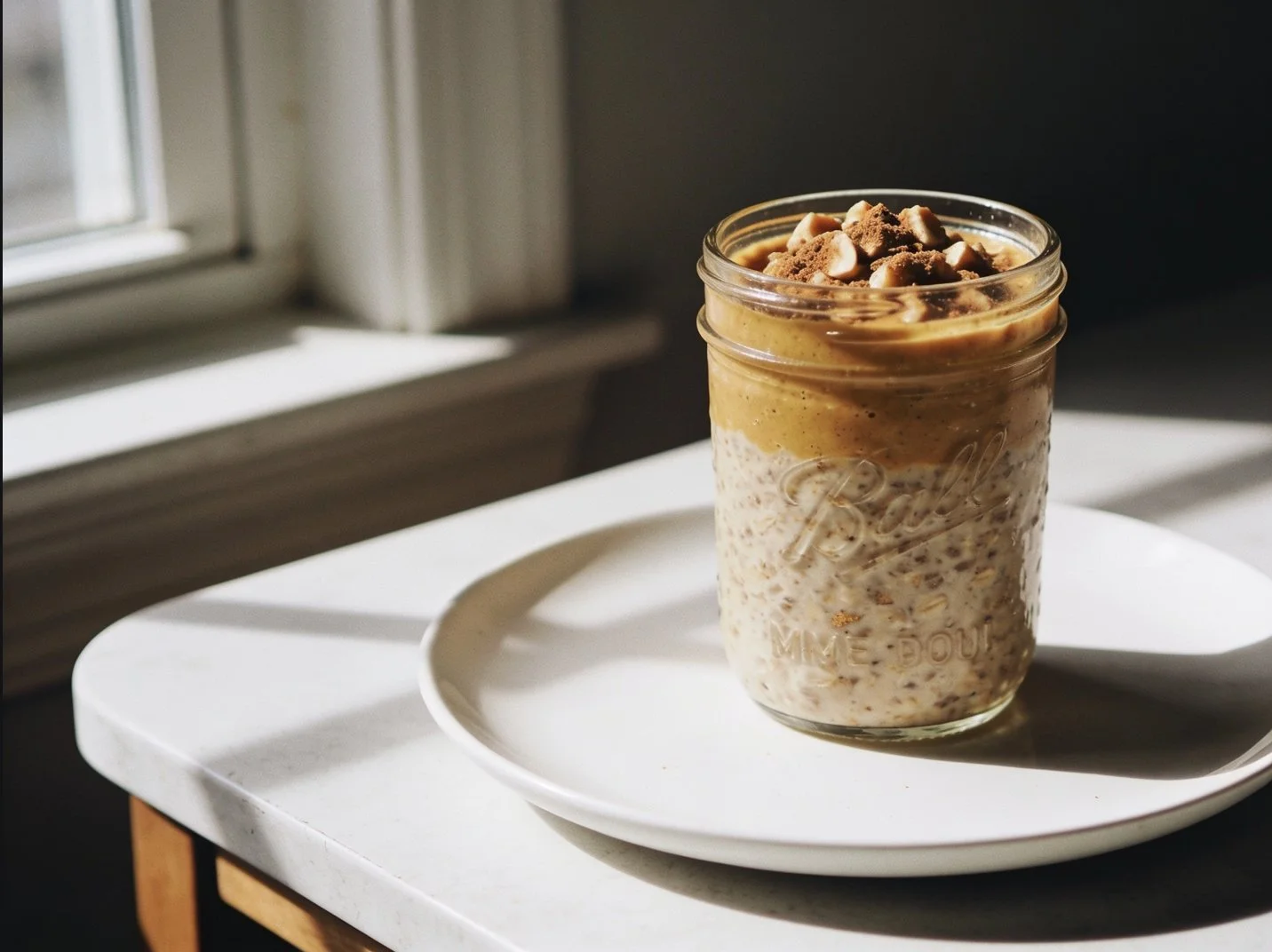 High-Protein Pumpkin Spice Overnight Oats
