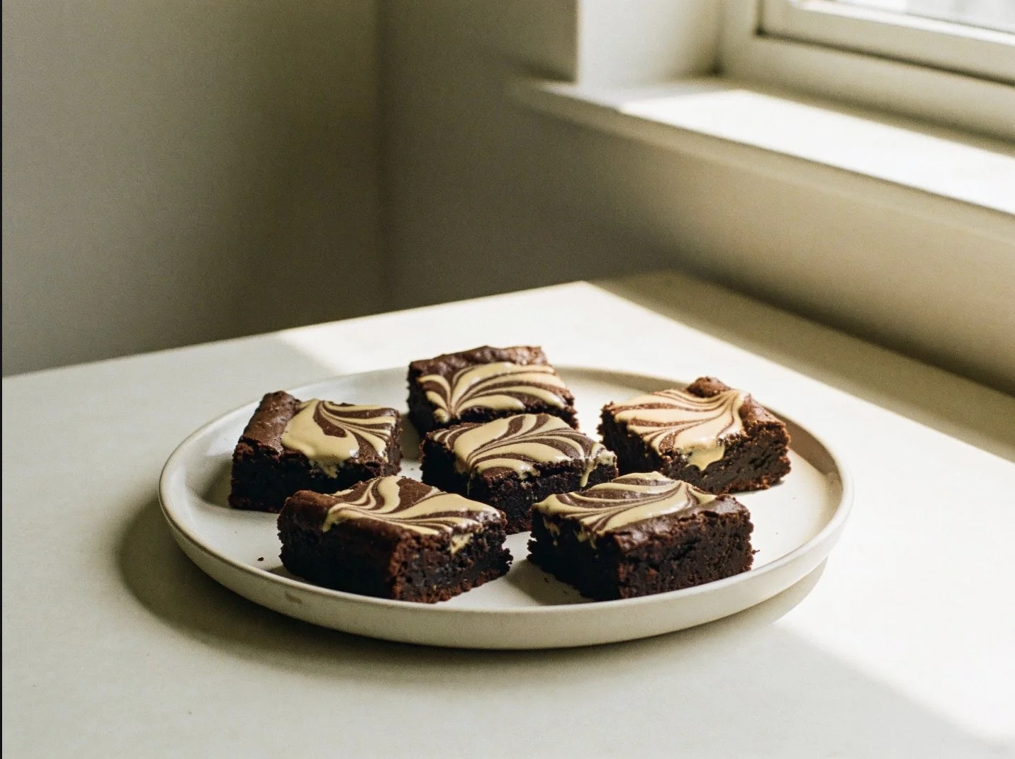 Tahini Swirl Brownies